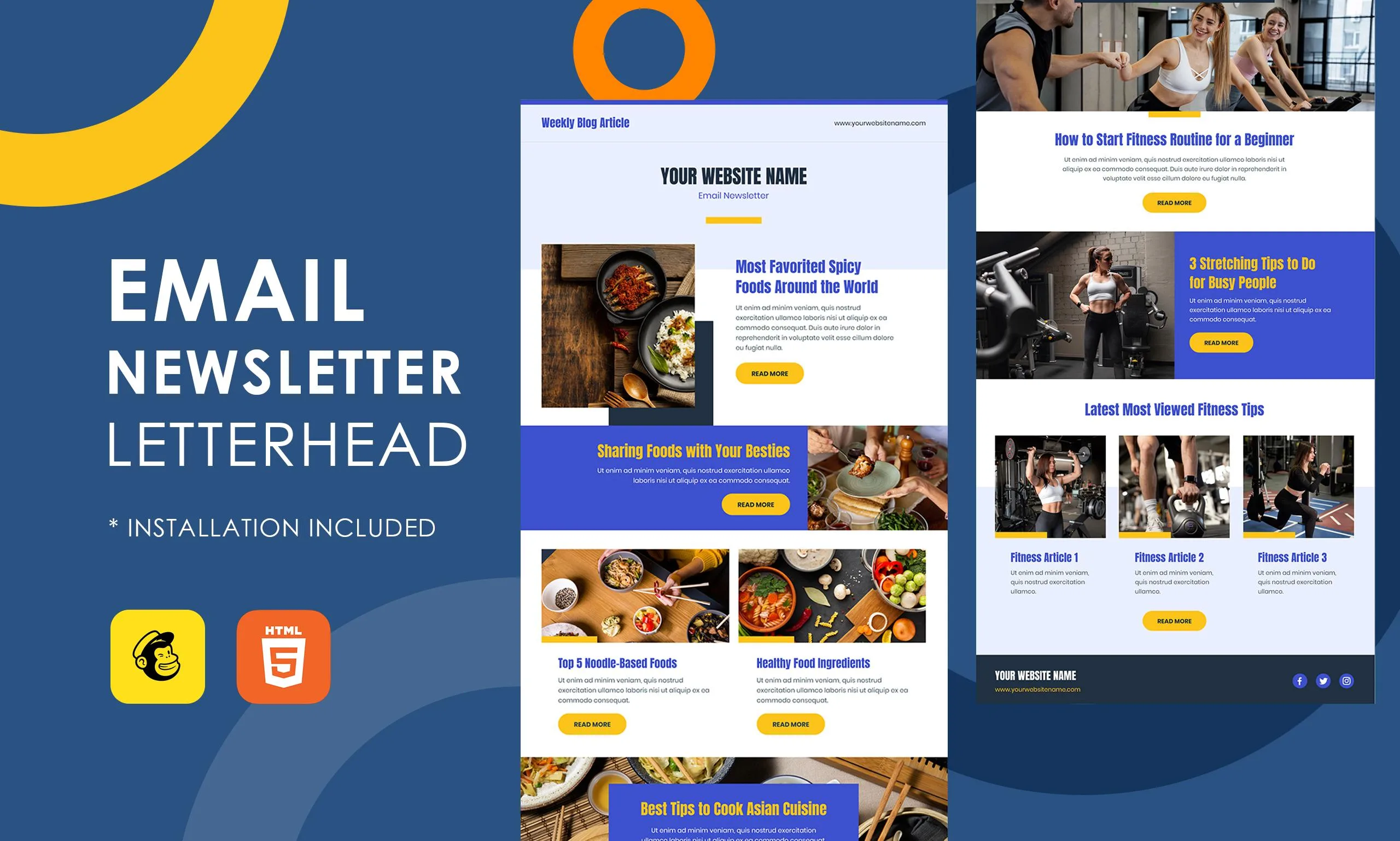 Mailchimp newsletter template